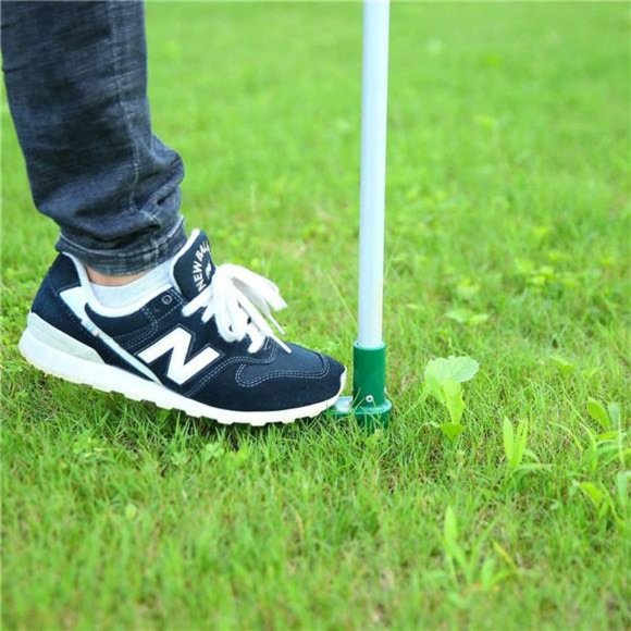 Stand-Up Weeder and Root Removal Tool with 3 Stainless Steel Claws, 39" Long - Picture 5 of 6